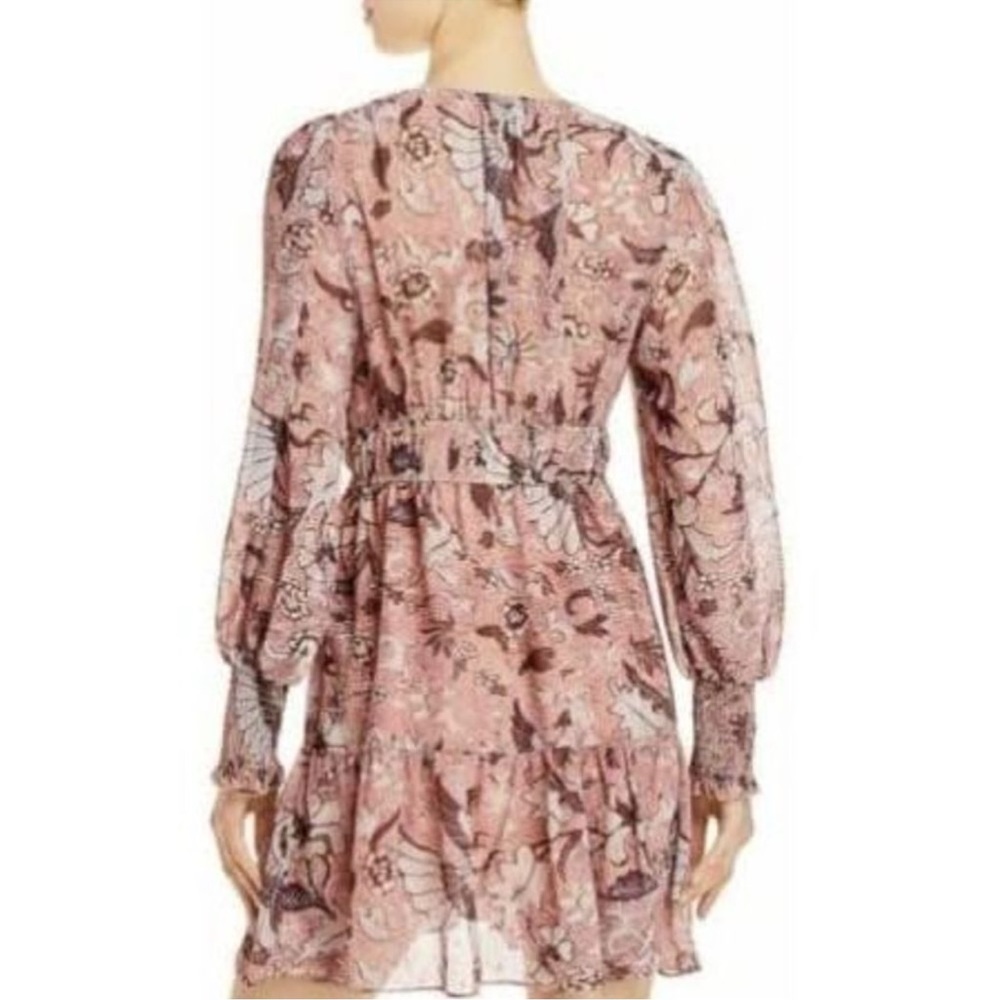 AQUA brand‎  abstract v neck dress - pink Bloomingdale’s - Picture 2 of 4